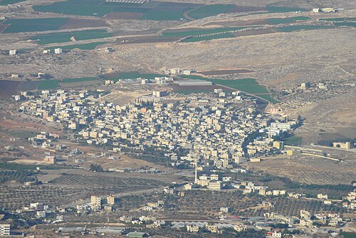 aerial cityscape of Tubas