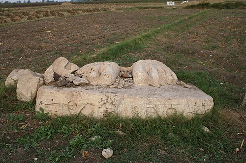 ruins at Qantir along the Pelusiac branch of the Nile