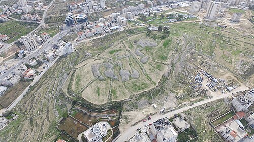 aerial panorama of Tell en Nasbeh
