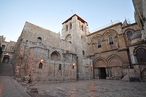 exterior of the Church of the Holy Sepulchre