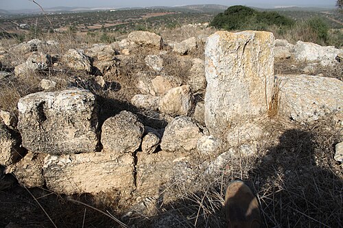 ruins at Tel el Beida